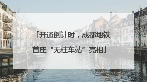开通倒计时，成都地铁首座“无柱车站”亮相