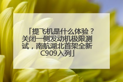提飞机是什么体验？关闭一侧发动机极限测试，南航湖北首架全新C909入列