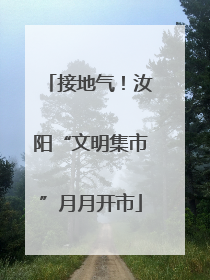 接地气！汝阳“文明集市”月月开市