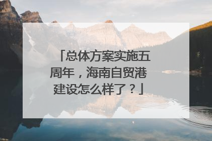 总体方案实施五周年，海南自贸港建设怎么样了？