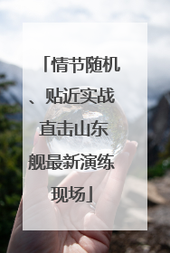 情节随机、贴近实战 直击山东舰最新演练现场
