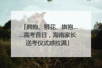 拥抱、鲜花、旗袍……高考首日，海南家长送考仪式感拉满