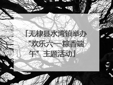 无棣县水湾镇举办“欢乐六一·粽香端午”主题活动