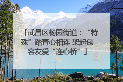 武昌区杨园街道：“特殊”踏青心相连 架起包容友爱“连心桥”
