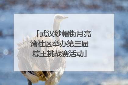 武汉纱帽街月亮湾社区举办第三届粽王挑战赛活动