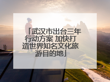 武汉市出台三年行动方案 加快打造世界知名文化旅游目的地