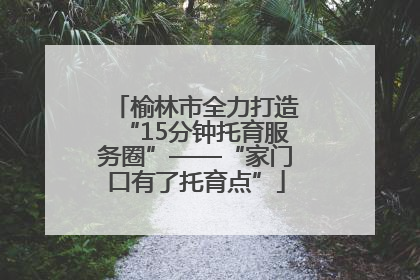 榆林市全力打造“15分钟托育服务圈”——“家门口有了托育点”