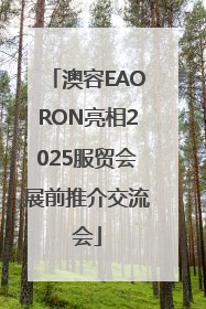 澳容EAORON亮相2025服贸会展前推介交流会