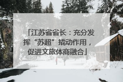 江苏省省长：充分发挥“苏超”撬动作用，促进文旅体商融合