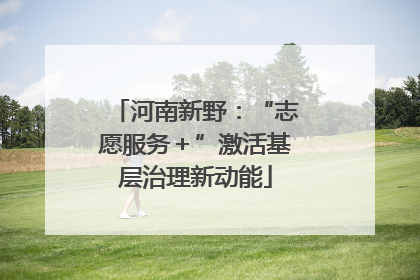 河南新野：“志愿服务＋”激活基层治理新动能