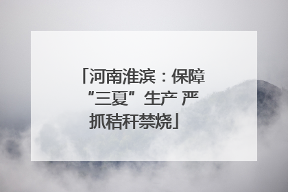 河南淮滨：保障“三夏”生产 严抓秸秆禁烧