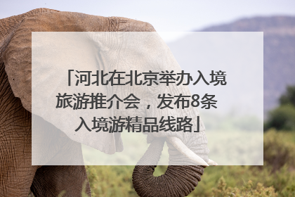 河北在北京举办入境旅游推介会，发布8条入境游精品线路