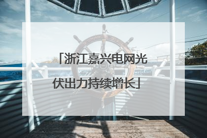 浙江嘉兴电网光伏出力持续增长