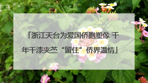 浙江天台为爱国侨胞塑像 千年干漆夹苎“留住”侨界温情