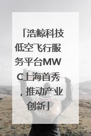 浩鲸科技低空飞行服务平台MWC上海首秀，推动产业创新
