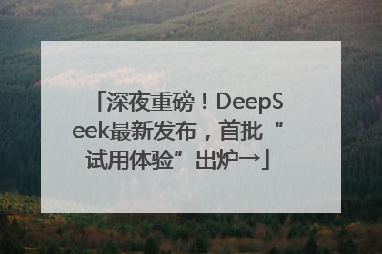 深夜重磅！DeepSeek最新发布，首批“试用体验”出炉→