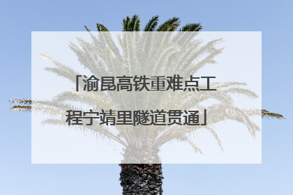 渝昆高铁重难点工程宁靖里隧道贯通