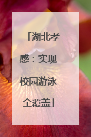 湖北孝感：实现校园游泳全覆盖