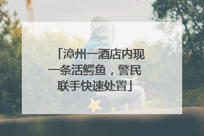 漳州一酒店内现一条活鳄鱼，警民联手快速处置