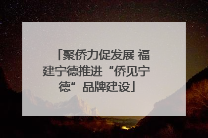 聚侨力促发展 福建宁德推进“侨见宁德”品牌建设
