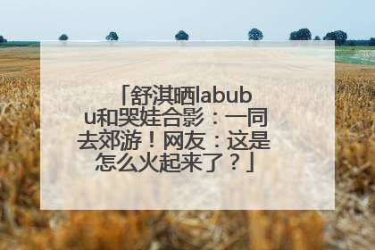 舒淇晒labubu和哭娃合影：一同去郊游！网友：这是怎么火起来了？