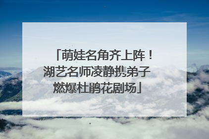 萌娃名角齐上阵！湖艺名师凌静携弟子燃爆杜鹃花剧场