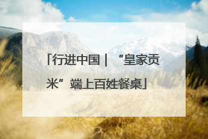 行进中国｜“皇家贡米”端上百姓餐桌