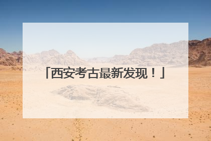西安考古最新发现！