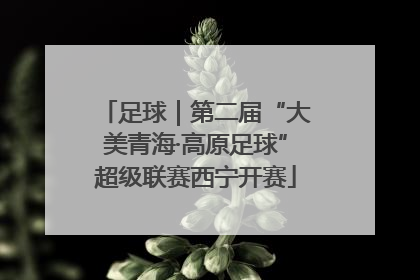 足球｜第二届“大美青海·高原足球”超级联赛西宁开赛