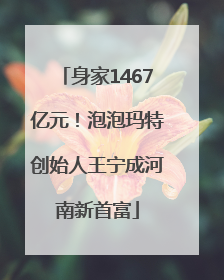 身家1467亿元！泡泡玛特创始人王宁成河南新首富