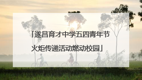 遂昌育才中学五四青年节火炬传递活动燃动校园