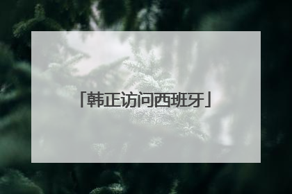 韩正访问西班牙