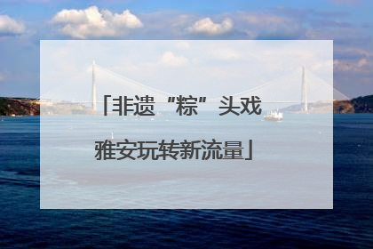 非遗“粽”头戏 雅安玩转新流量