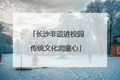 长沙非遗进校园 传统文化润童心