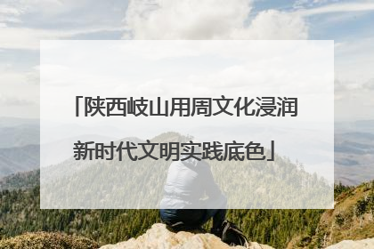 陕西岐山用周文化浸润新时代文明实践底色