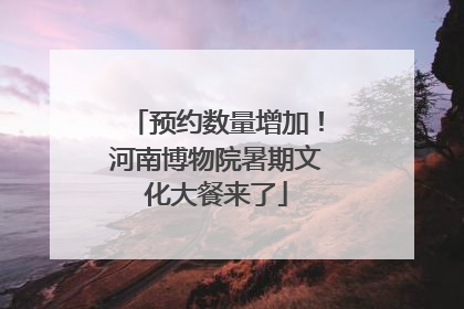 预约数量增加！河南博物院暑期文化大餐来了