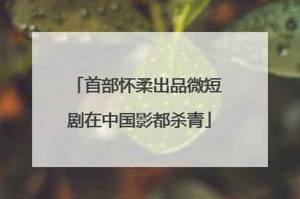 首部怀柔出品微短剧在中国影都杀青