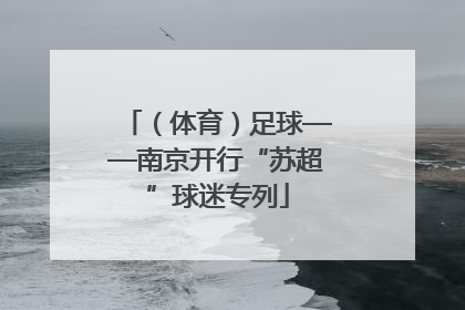 （体育）足球——南京开行“苏超”球迷专列