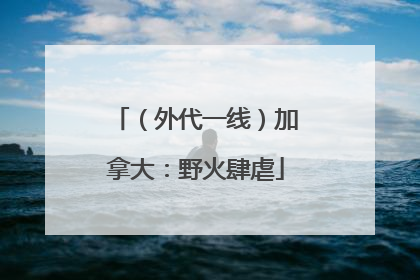 （外代一线）加拿大：野火肆虐