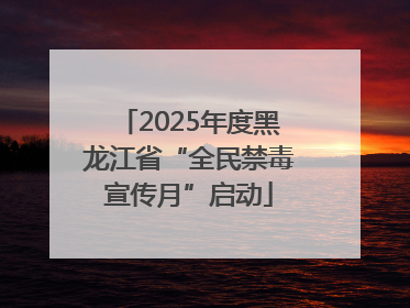2025年度黑龙江省“全民禁毒宣传月”启动