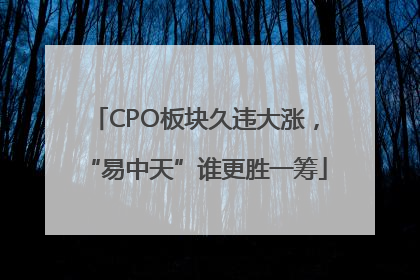 CPO板块久违大涨，“易中天”谁更胜一筹